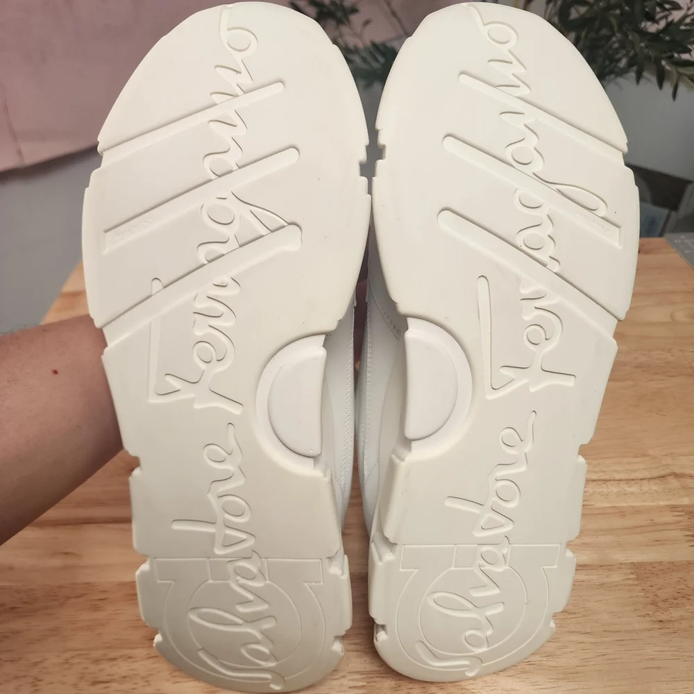 Salvatore Ferragamo White Sneakers - Picture 9 of 12